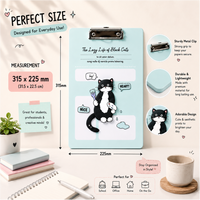Premium Acrylic Clipboard with Hanging Loop – A4 Writing Board