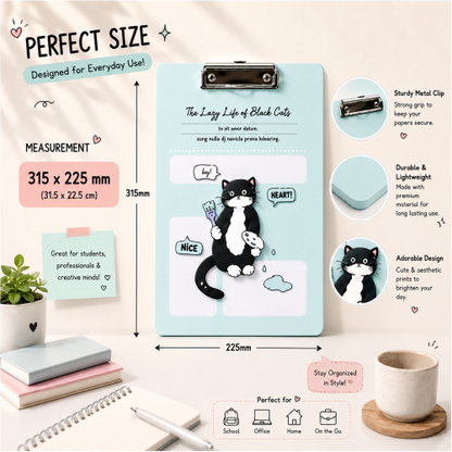 Premium Acrylic Clipboard with Hanging Loop – A4 Writing Board