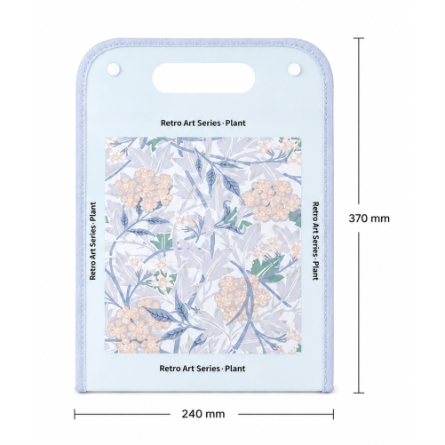 Retro Art Expanding File Folder with 13 Storage Layers