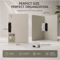 Slim A4 Carrying Document Folder with Secure Clip