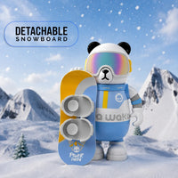 Waka Snowboarder Panda Insulated Water Bottle with Strap - 530ml