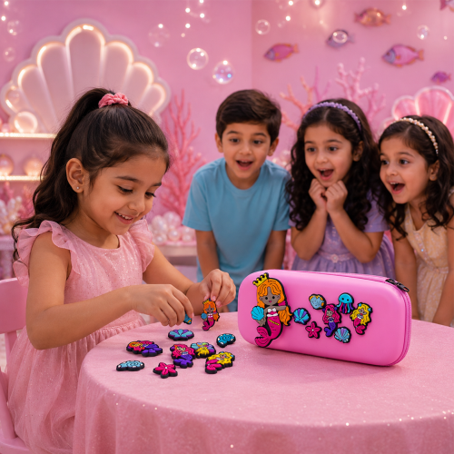 Unique DIY Mermaid Pencil Box with Removable Toys for Kids