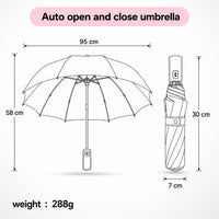Elegant Floral UV Protection Tested Folding Umbrella with Auto Open Design