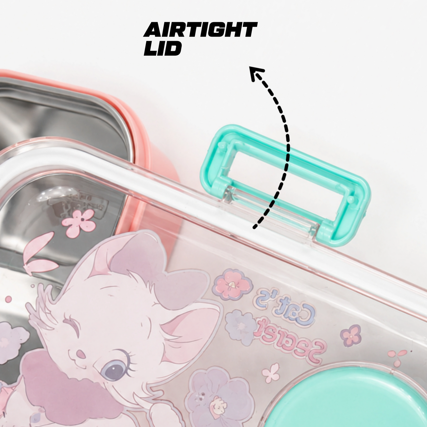 Cute Bento Lunch Box – 2 Compartment – 780ml