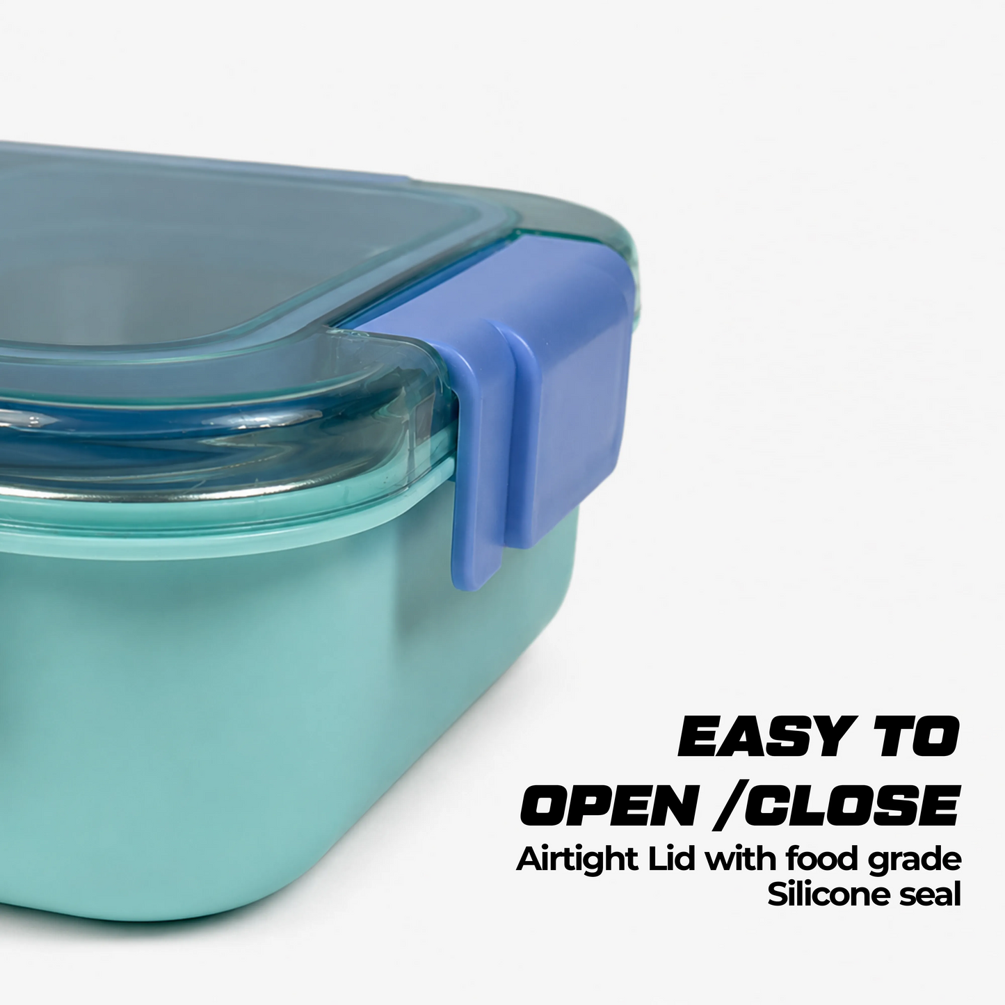 Stainless Steel Bento Lunch Box – 3 Compartment Meal Box – 710ml