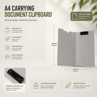 Premium Acrylic Clipboard with Hanging Loop – A4 Board