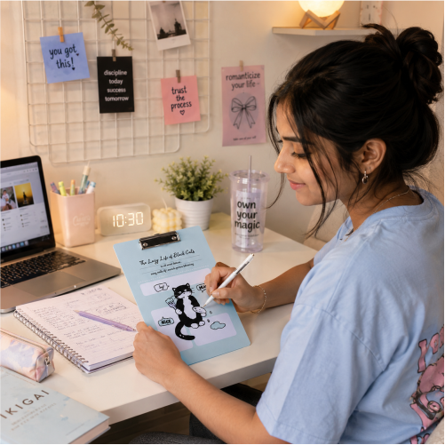Premium Acrylic Clipboard with Hanging Loop – A4 Writing Board
