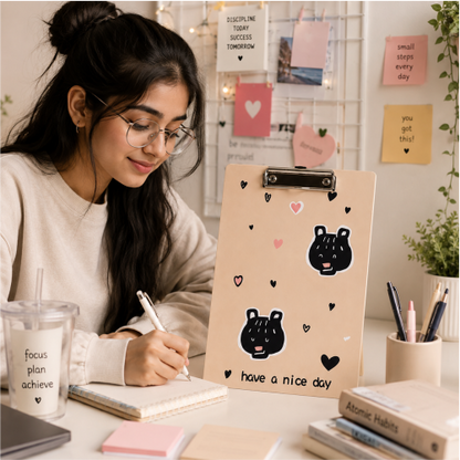 Cute Lightweight Acrylic Writing Clipboard for Office