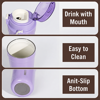 Dodge Pro Modern Insulated Steel Sipper Bottle - 420ml