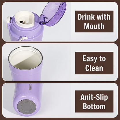 Dodge Pro Modern Insulated Steel Sipper Bottle - 420ml