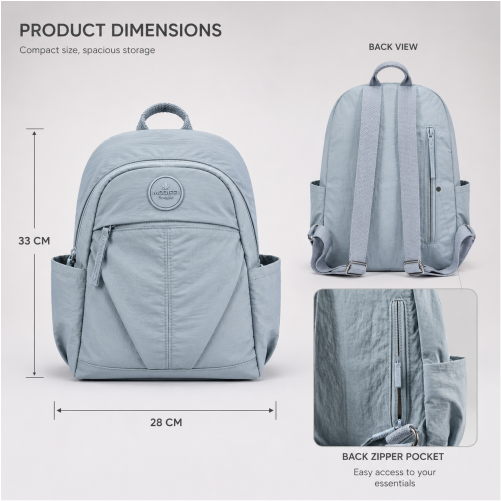 Premium Waterproof Laptop Backpack with Multi-Pocket Storage