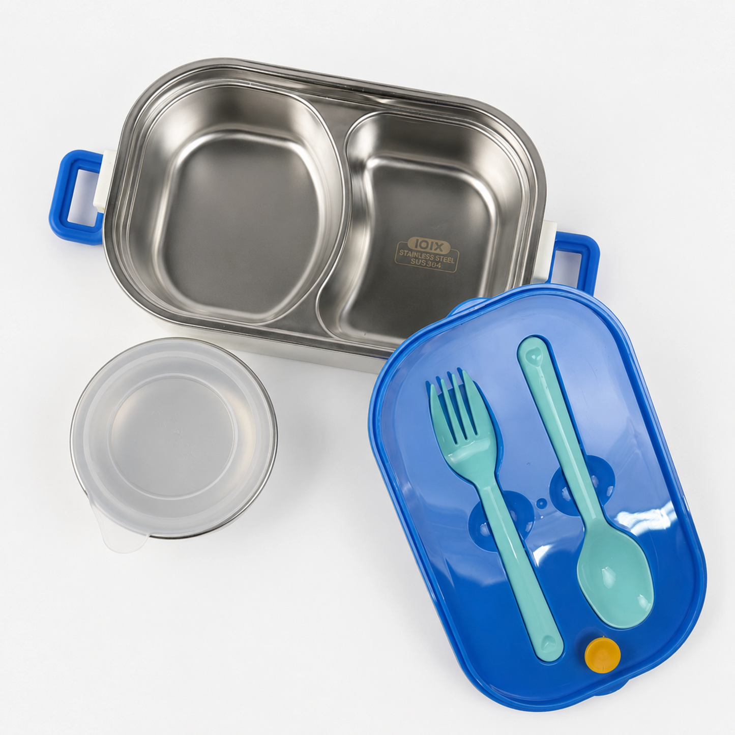 Double Decker Bento Lunch Box with 3 compartments for Kids – 710ml