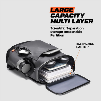 Premium Waterproof Vegan Leather Laptop Backpack