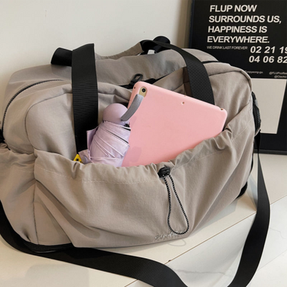 Premium Waterproof Duffel Gym/Travel Bag with Shoe Pocket