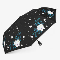 Magic Colour Changing Floral Triple-folding Umbrella with UV Protection