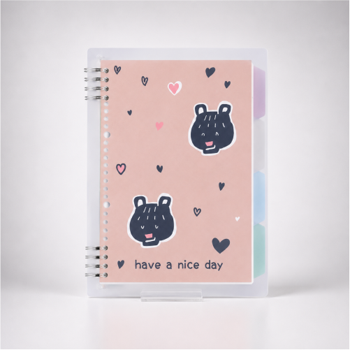 Retro Art Series Plant Spiral Study Planner Notebook.