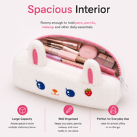 Premium Plush Pencil Pouch for Kids with Spacious Storage