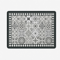 Modern Abstract Printed Doormat for Entryway, Bathroom & Kitchen