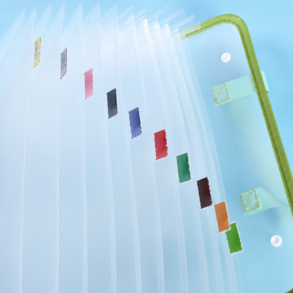 13 Pocket Waterproof Expanding File Folder with Handle