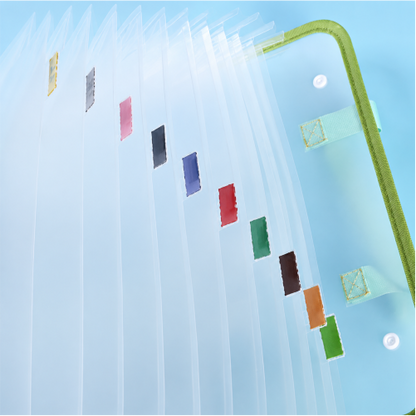 13 Layer Accordion File Organizer with Carry Handle