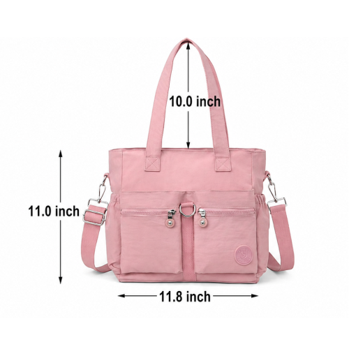 Women’s  Tote Handbag with Adjustable Sling & Multi Pockets