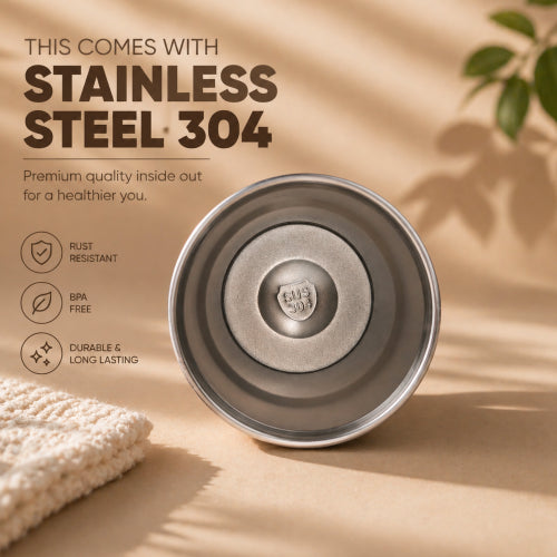 Tough Panther Print Luxe Insulated Steel Travel Tumbler – 600ml