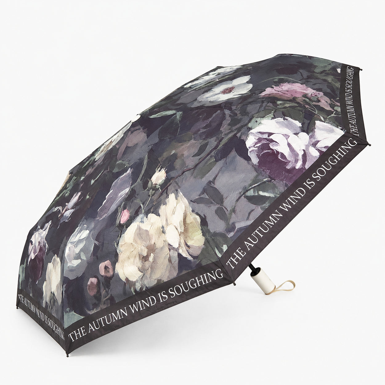 Elegant Floral UV Protection Tested Folding Umbrella with Auto Open Design