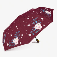 Magic Colour Changing Floral Triple-folding Umbrella with UV Protection