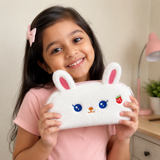 Premium Plush Pencil Pouch for Kids with Spacious Storage