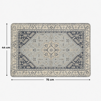 Premium Floral Anti-Slip Doormat for Entryway/Kitchen/Bathroom