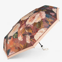 Elegant Floral UV Protection Tested Folding Umbrella with Auto Open Design