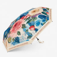 Elegant Floral UV Protection Tested Folding Umbrella with Auto Open Design