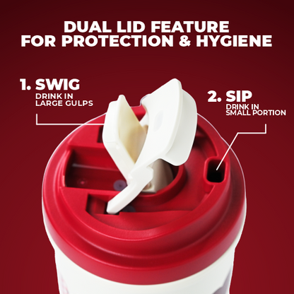Premium Vacuum Insulated Cup with Lid - 600ml