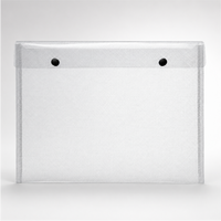 A4 Snap Button Document Pouch with Crosshatch Finish - Set of 4