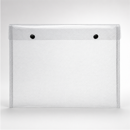 A4 Snap Button Document Pouch with Crosshatch Finish - Set of 4