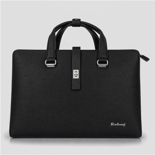 Premium PU Leather Business Briefcase for 14-Inch Devices