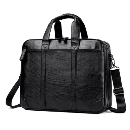 Premium PU Leather Unisex Laptop Bag for Work & Trave