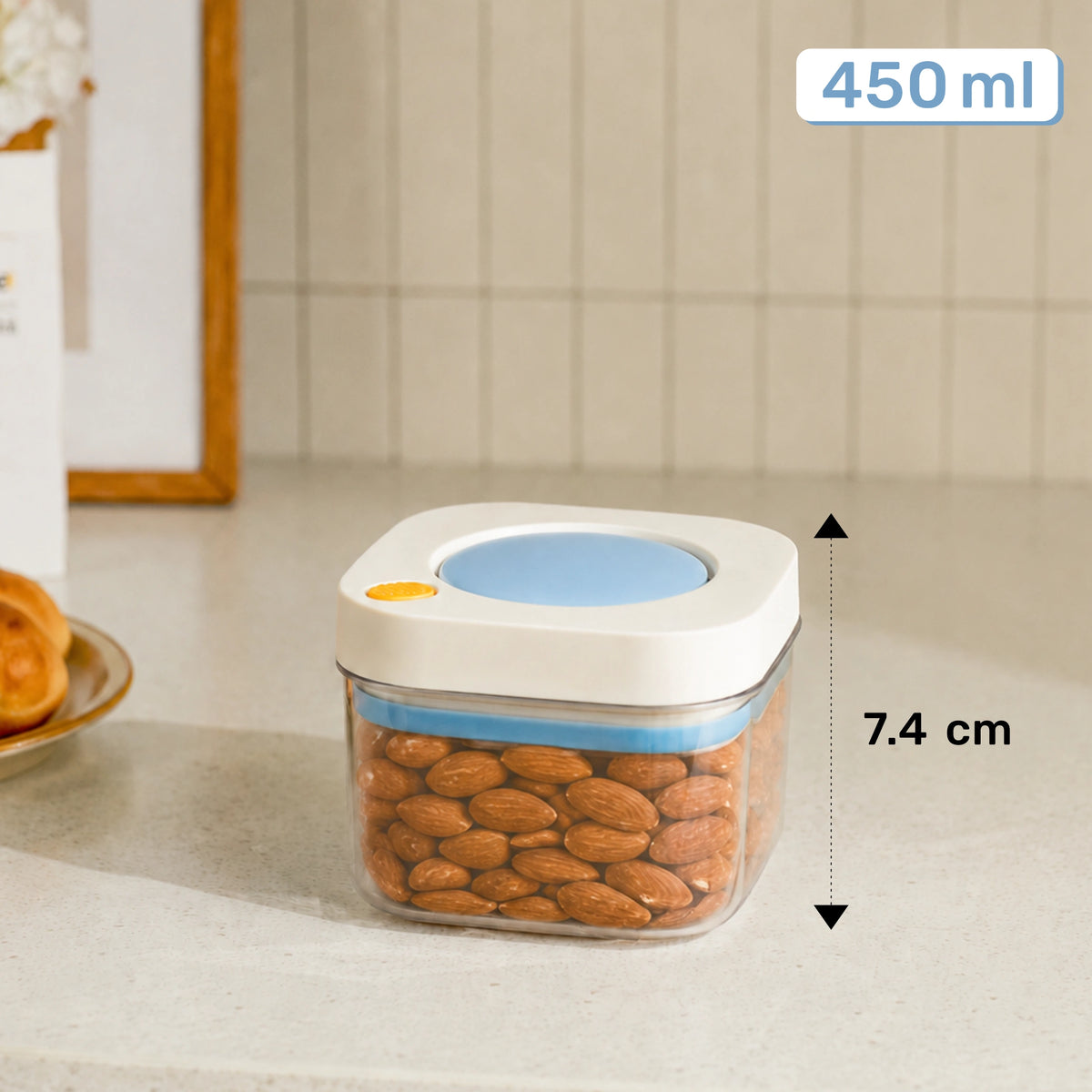 HOMX Airtight Food Storage Containers - 450ml, 1100ml, 1800ml, 3350ml