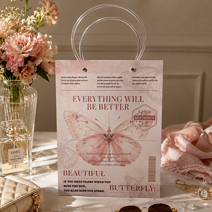 Butterfly Theme Paper Gift Bags for Gifts & Return Favors