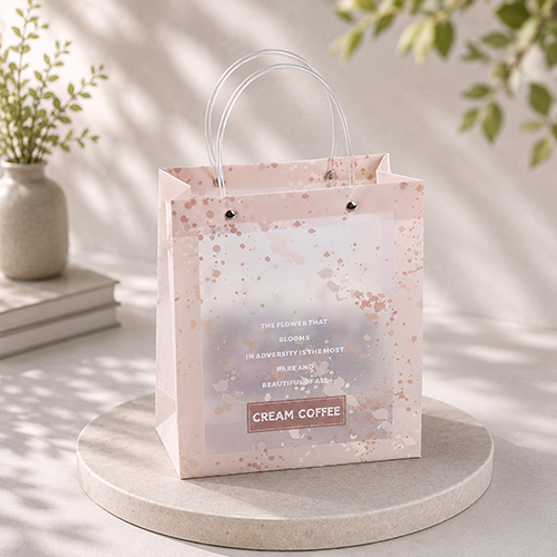 Luxury Floral Waterproof Gift Carry Bags for Gifting
