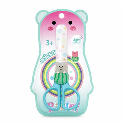 Yalong Cute Bear Safety Scissors for Kids with Soft Grip Handle