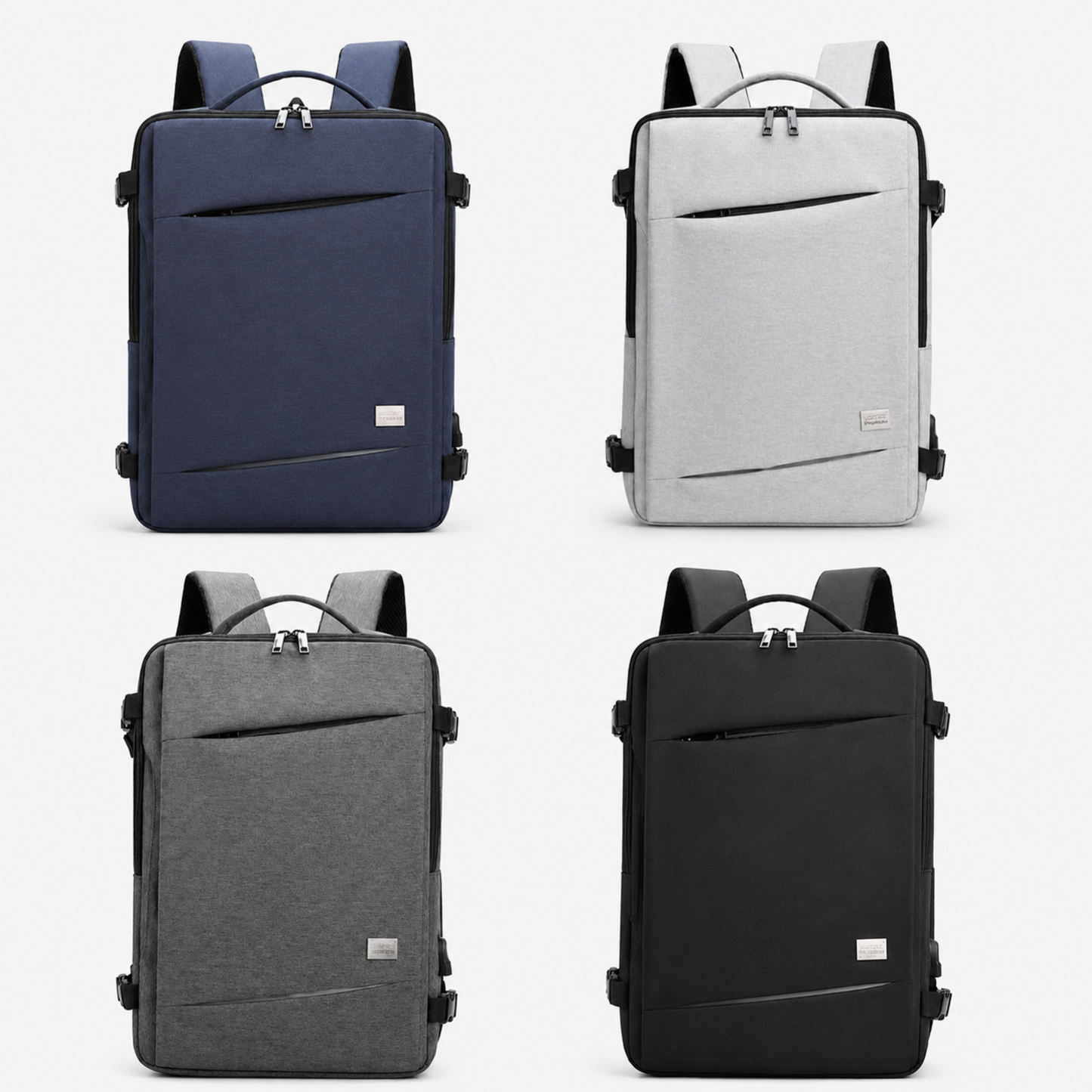 Trendy Waterproof Laptop Backpack with USB & Anti-Theft Design