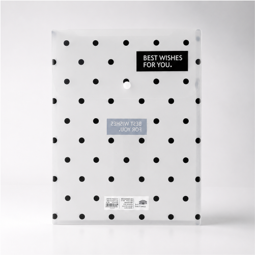 A4 Waterproof Button Closure File Organizer Folder