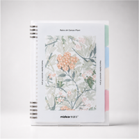 Retro Art Series Plant Spiral Study Planner Notebook