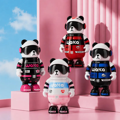 Waka Snowboarder Panda Insulated Water Bottle with Strap - 530ml