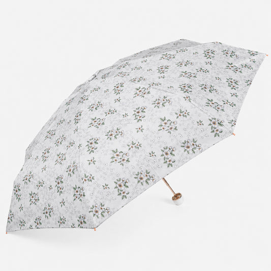 Floral Print UV Protection Umbrella with 10K Golden Rod Frame