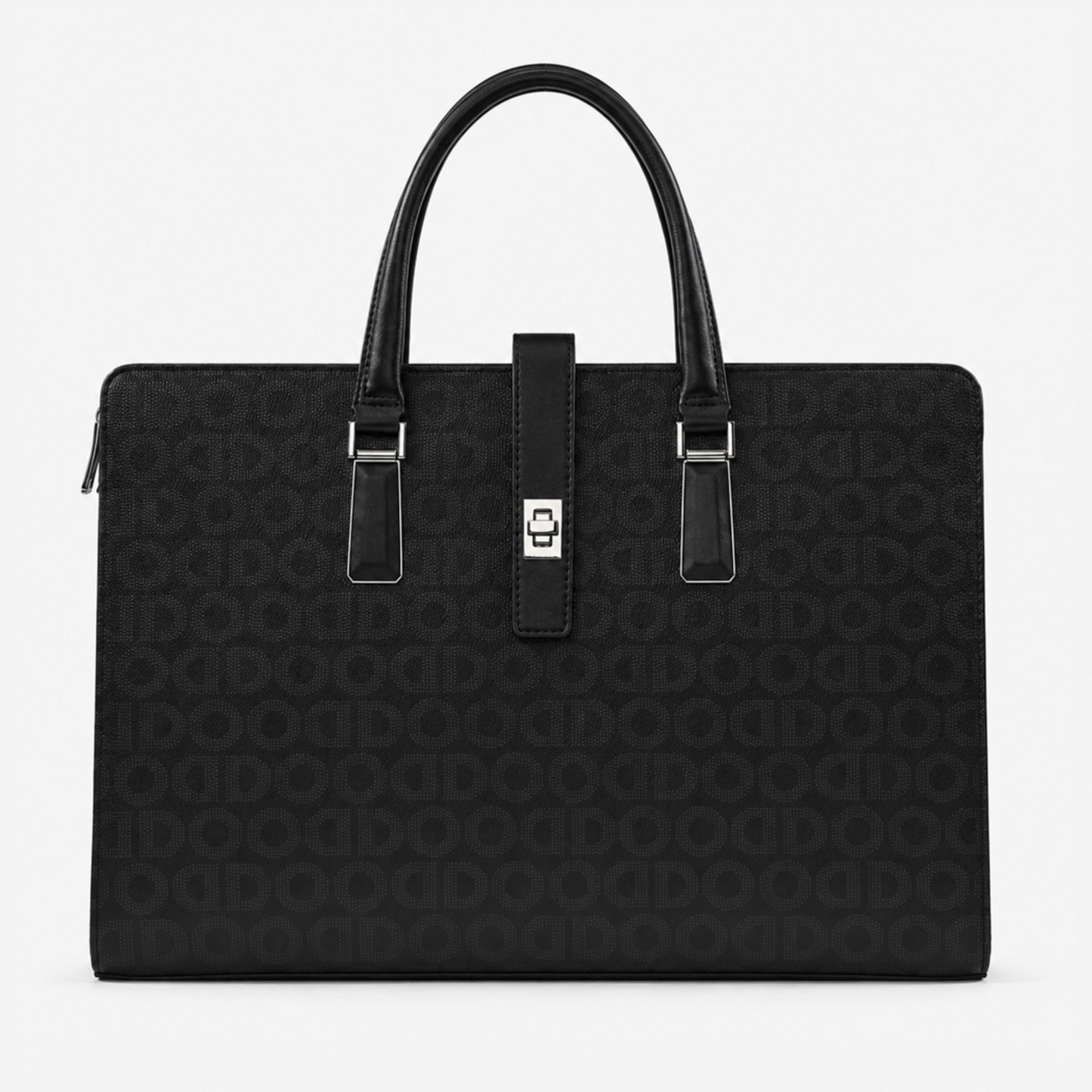 Premium Patterned PU Leather Laptop Briefcase for Professionals
