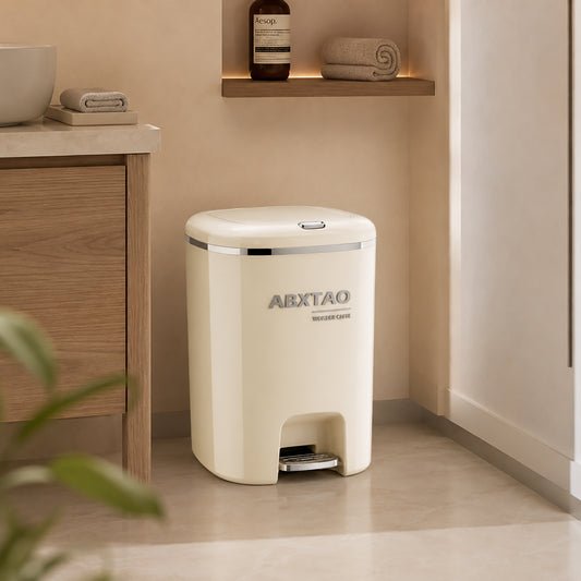 HOMX Step Trash Can 20L – Foot Pedal, Silent Slow-Close, Glossy Finish