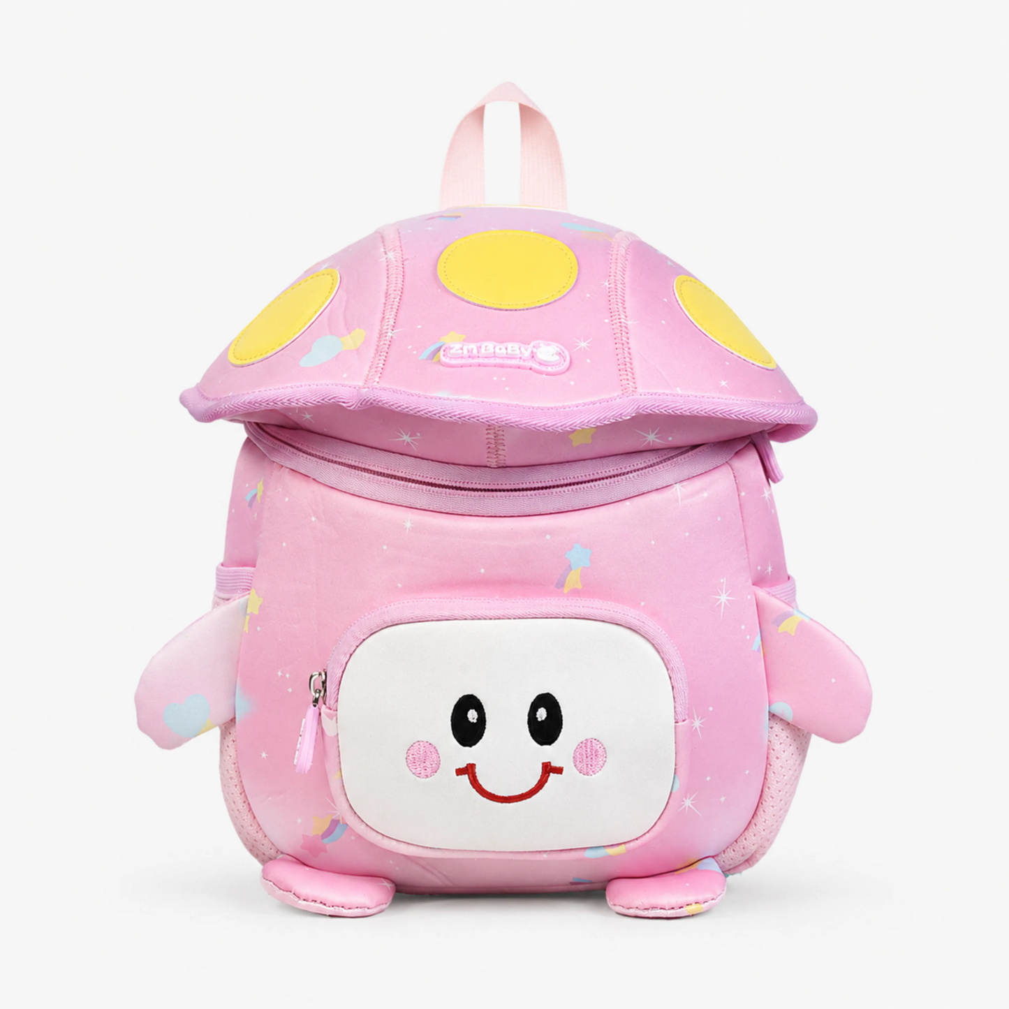 Mushroom Smiley Waterproof Kids Backpack
