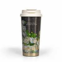 Pure Titanium Insulated Vacuum Tumbler with Floral Prints - 520ml